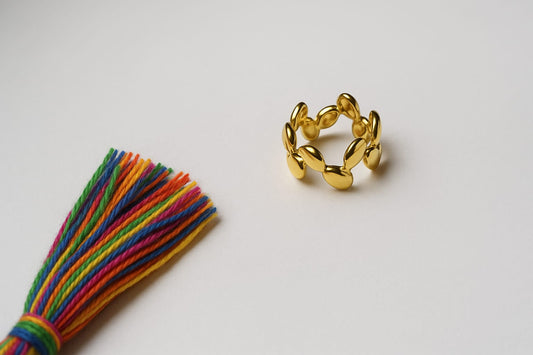 Stone-stick Anti tarnish ring